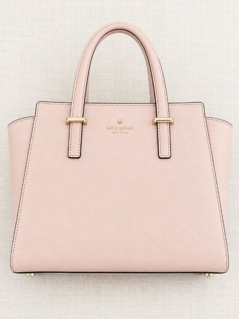 Kate Spade Hayden Pink Saffiano Leather Satchel Handbag Large